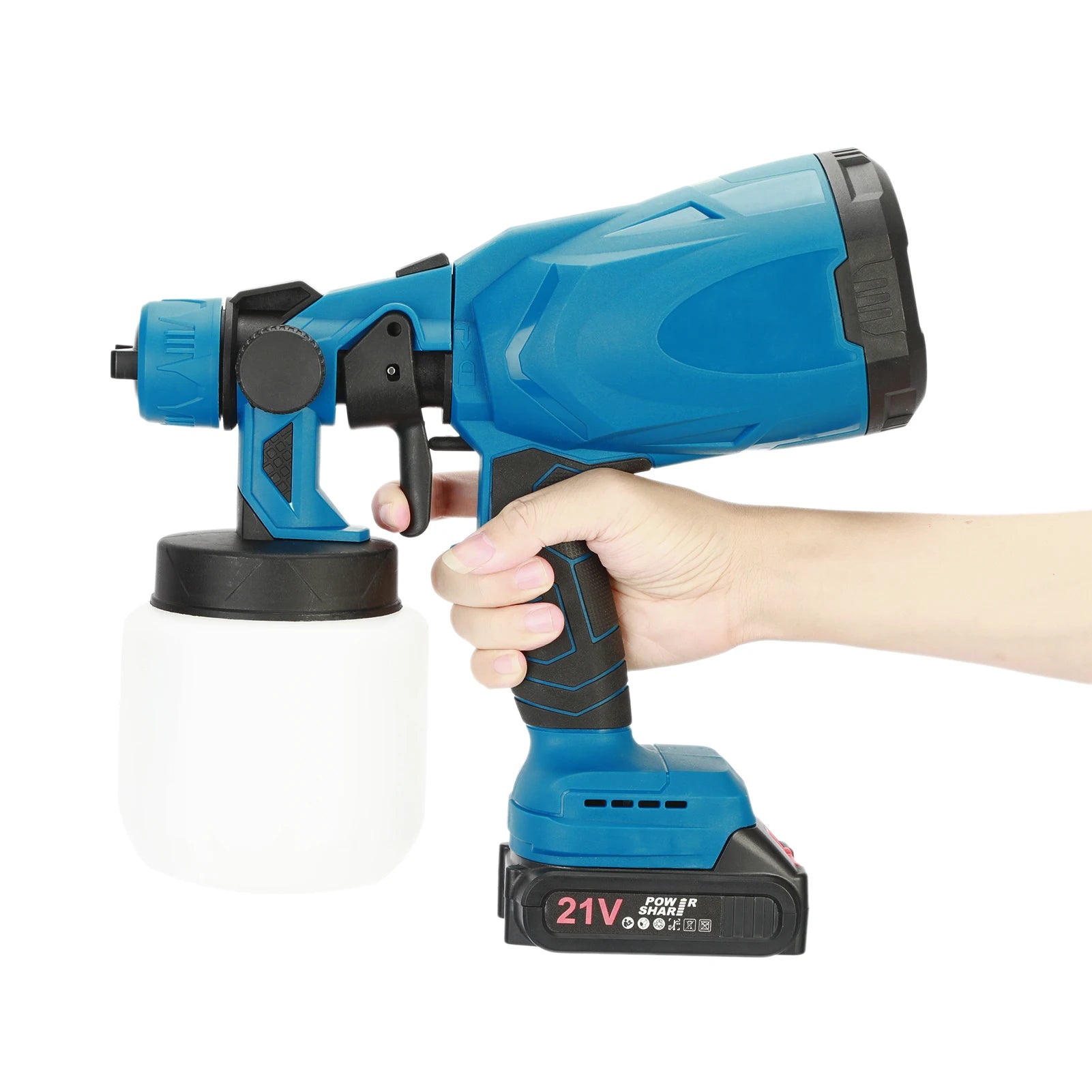 1 Set Mini Paint Sprayer Ergonomic Handle Long-Spray Distance 3 Spray Patterns Rechargeable Multipurpose Electric Handheld Powe