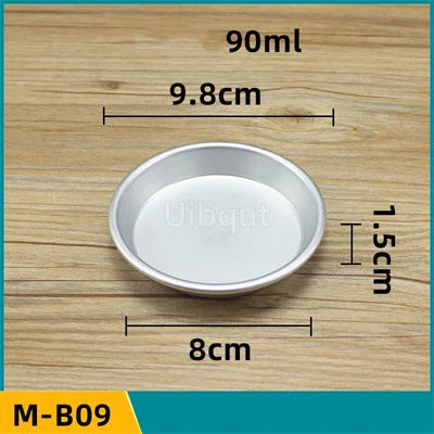 Set 5/10pcs Moldes Mini Acanalados de Aluminio para Pudding y Mousse 🍰