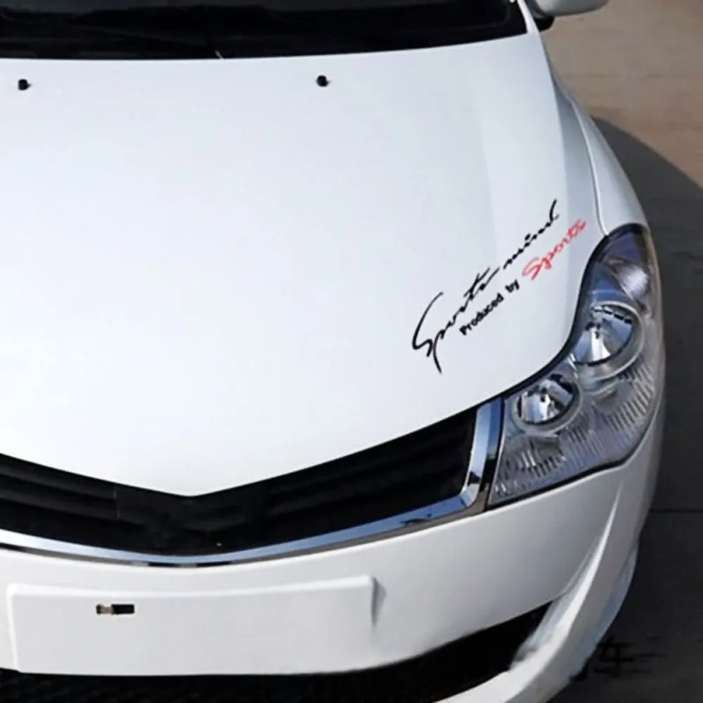 Sports Mind Decal Racing Car Hood Body Side Window Reflective Vinyl Trim Graphic Sticker Car Accessories Exterior Part Universal