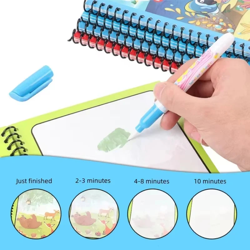Reusable Water Drawing Book – Montessori Coloring Toy
