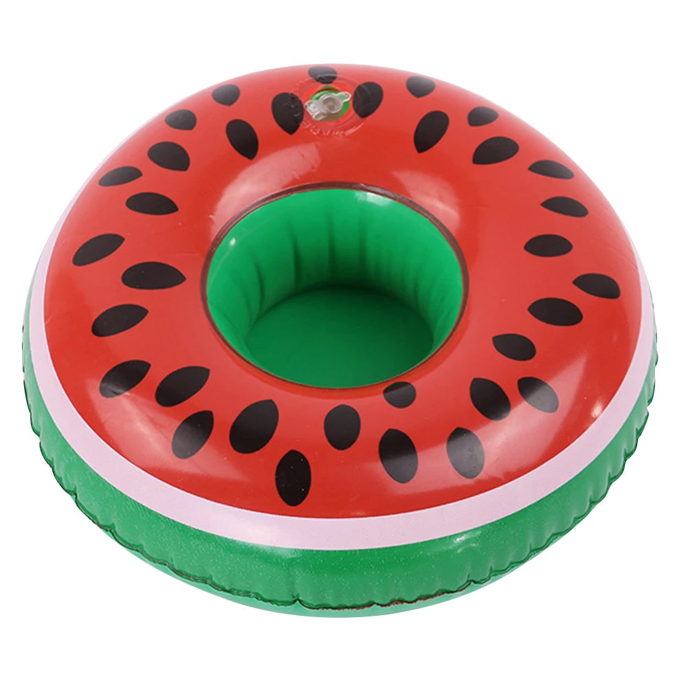 Floating Cup Holder Inflatable Swimming Pool Drink Cup Stand PVC Cooler Table Party Supplies Gift for Family Friends