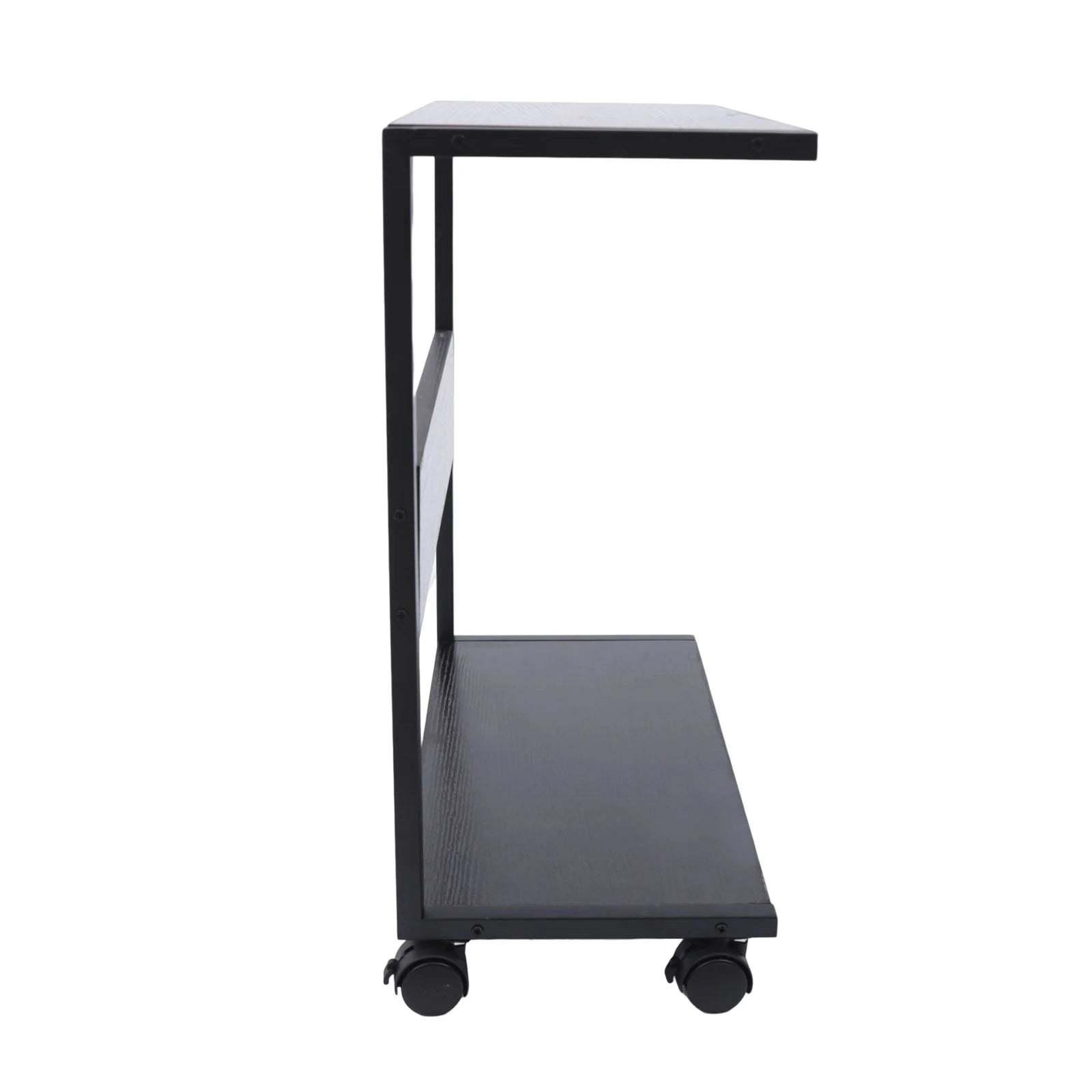 2-Tier Computer Case Stand, PC Tower Stand with Lockable Wheels, Under Desk Computer Holder Fits Most PC