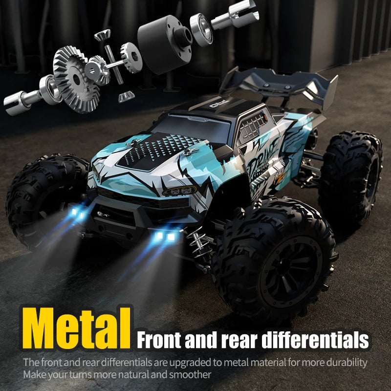 WLtoys 16101 Pro Carro RC 1:16 | 75KM/H | 4WD | Motor Brushless | LED | 2.4G | Drift Monster Truck | Regalo Niños