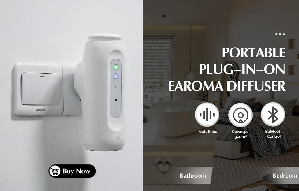 Namste Coverage 300m³  Aromatherapy machine Electric Fragrance Diffuser Bluetooth Home Air Freshener  Wall Mounted Air Purifier