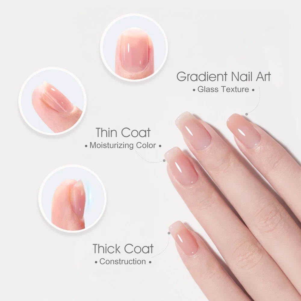 Gel de Construcción Rápida VENALISA 7.5ml | Semitransparente Jelly | Nude Rosa UV/LED 💅 - Firu Total Sales