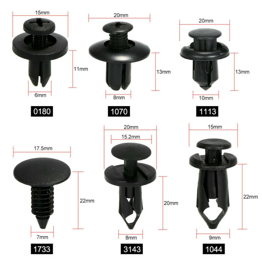 6 Size 60Pcs Auto Fastener Clips For BMW MINI Cooper One S R50 R53 R56 R60 F55 F56