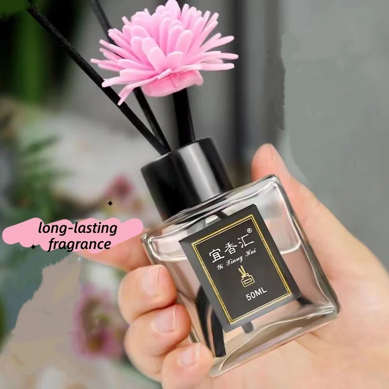 50ml Essential Oil Diffuser Flameless Home Fragrance Lavender Jasmine Aromatherapy Home Car Air Freshener Room Deodorizer