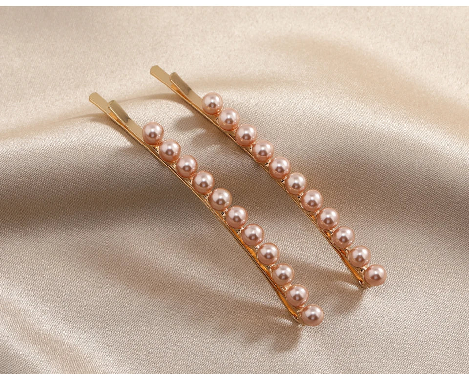 muylinda Imitation Pearls Long Hairpins Jewelry Fashion Women Hair Pin Clip Pairs Girl Hair Accessories