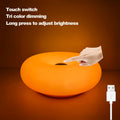 Bauhaus donut table lamp USB plug bedroom bedside decorative light living room dining room ambient light（Not glass）