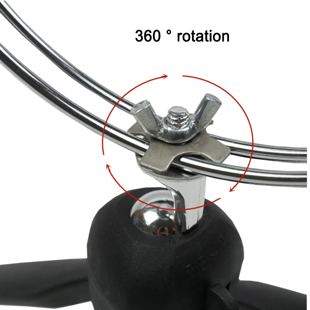 Portable Ice Fishing Rod Holder Adjustable Angle Double-Head Fish Pole Holder Metal Folding Rod Holder for Winter Sea Fishing