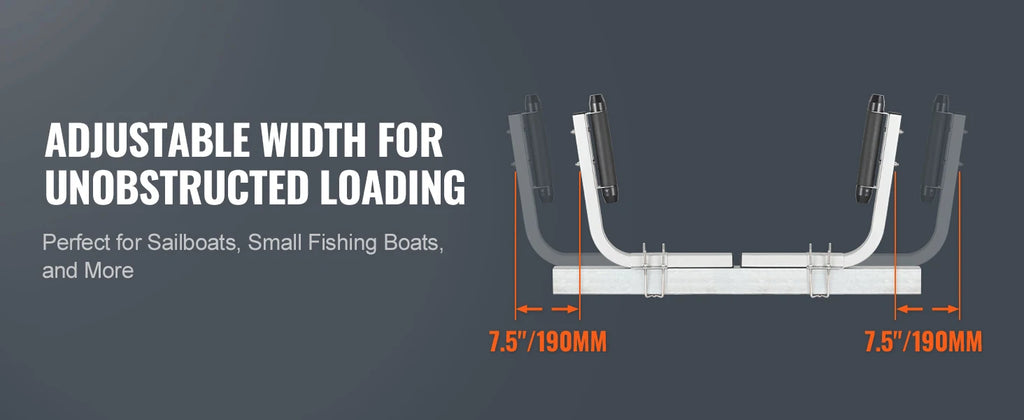 SucceBuy Boat Trailer Guide Adjustable Guide Poles 2PCS Rustproof Galvanized Steel Trailer Guide for Ski Boat Sailboat Trailer
