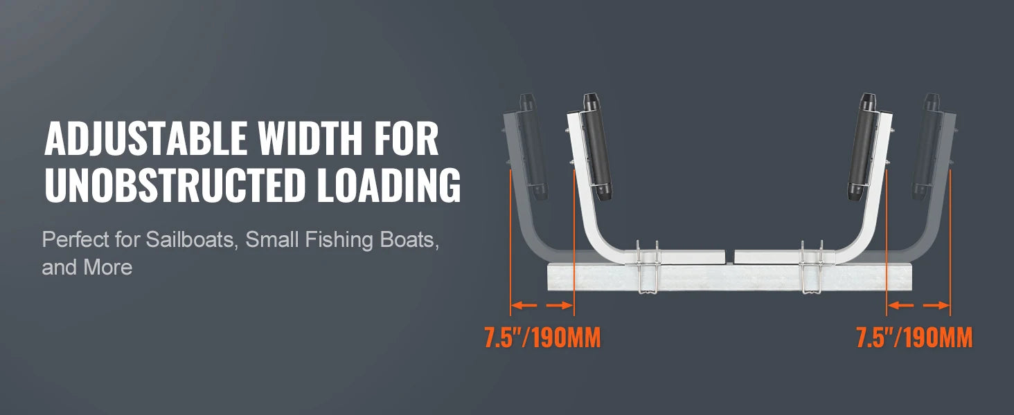 SucceBuy Boat Trailer Guide Adjustable Guide Poles 2PCS Rustproof Galvanized Steel Trailer Guide for Ski Boat Sailboat Trailer