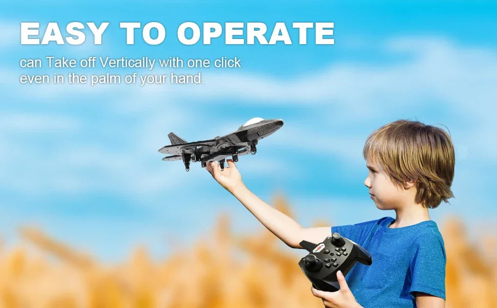 Avión RC Planeador EPP Foam 2.4G con Luces | Control por Gravedad | Regalo Niños ✈️ - Firu Total Sales