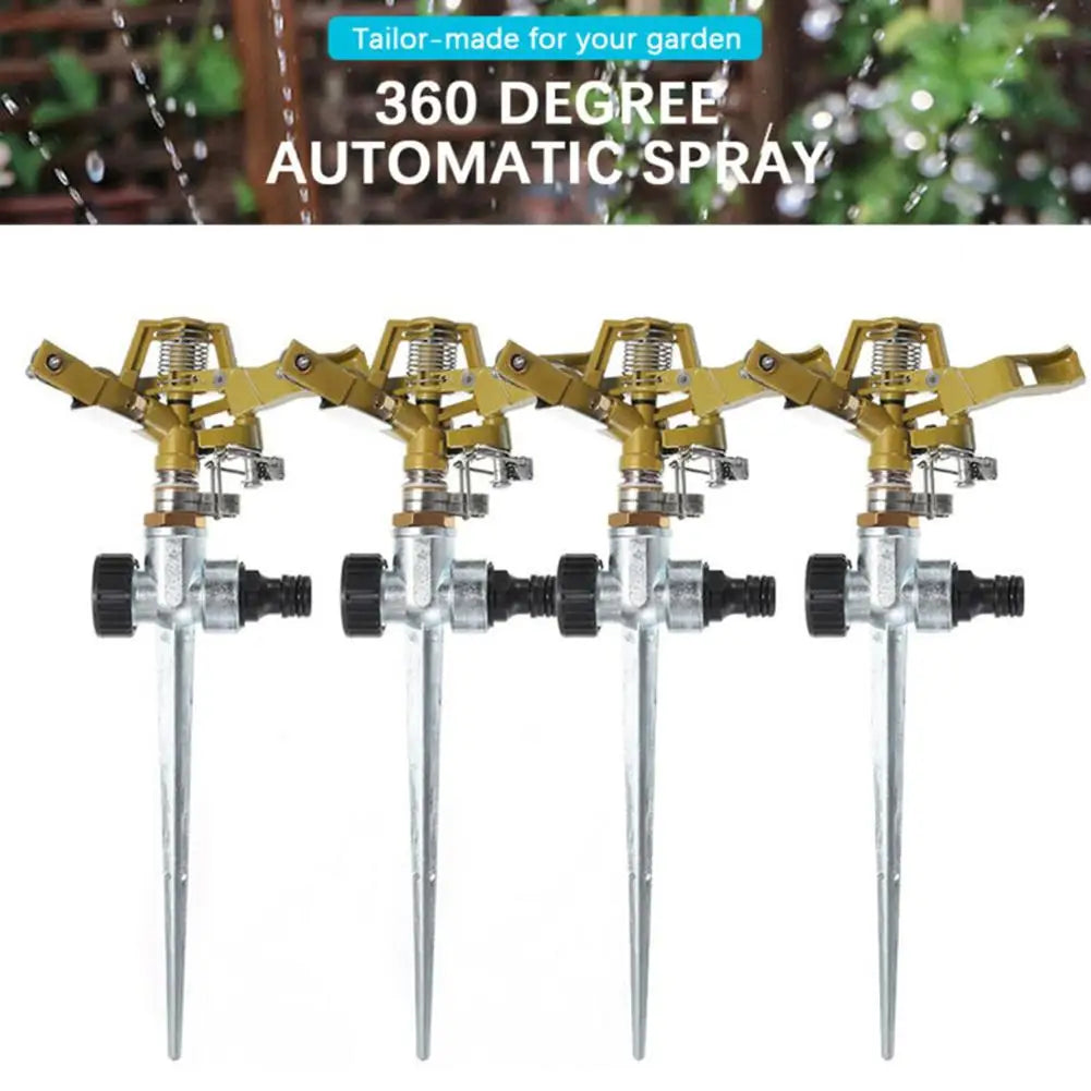 Outdoor Misting Cooling System Adjustable Rotating Watering Sprayer Garden Metal Irrigation Sprinkler Watering Irrigation Tool