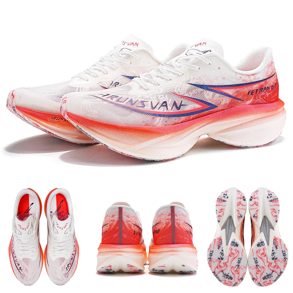 IRUNSVAN Platinum Tenis Placa Carbono | Maratón y Entrenamiento | Hombre y Mujer | Ed. Limitada Año del Caballo