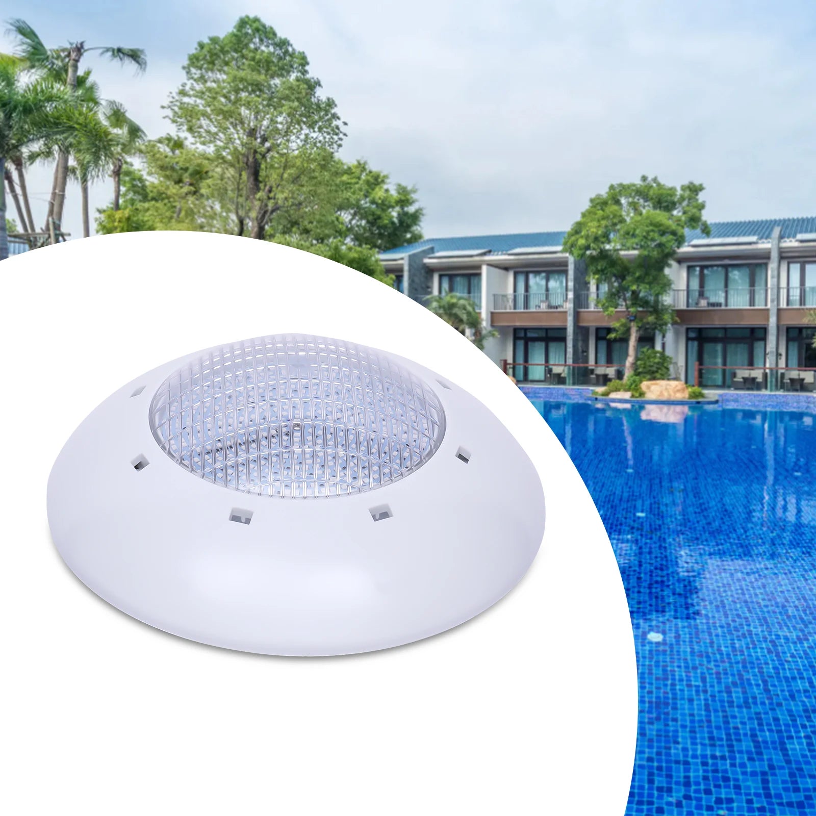35w Underwater Pool Light With Remote Control LED Light Source Wall Mounting 120° Lighting Angle Seal Ring