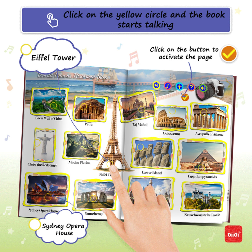 biidi English Language Children Audio Books Point Reading Learning Books Early Educational Machine Kids Baby Studying Toys Gifts