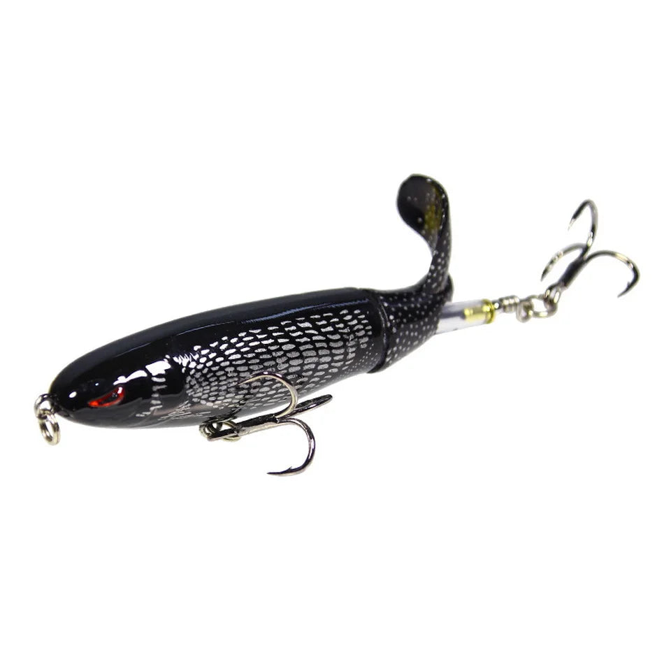 Señuelo Topwater SANMO | 10/14cm | Spinner Popper Lápiz | Hélice Cola Giratoria | 10 Colores | Mar y Lago - Firu Total Sales