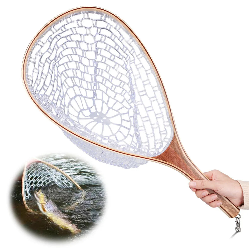 Collapsible Fishing Landing Net with Telescoping Pole Handle Extend to 190cm 100cm 80cm Fishing Net For Saltwater Freshwater