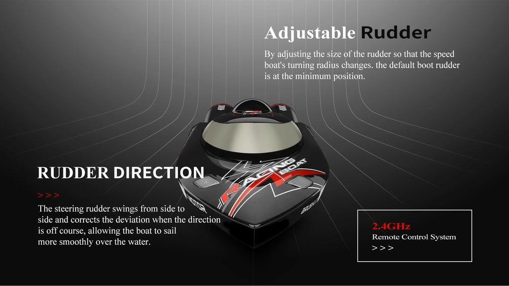 WLtoys WL916 RC Boat 2.4Ghz 55KM/H Brushless High Speed Racing Ship Remote Control Speedboat Toys For Adults with 2 Batteries - Firu Total Sales