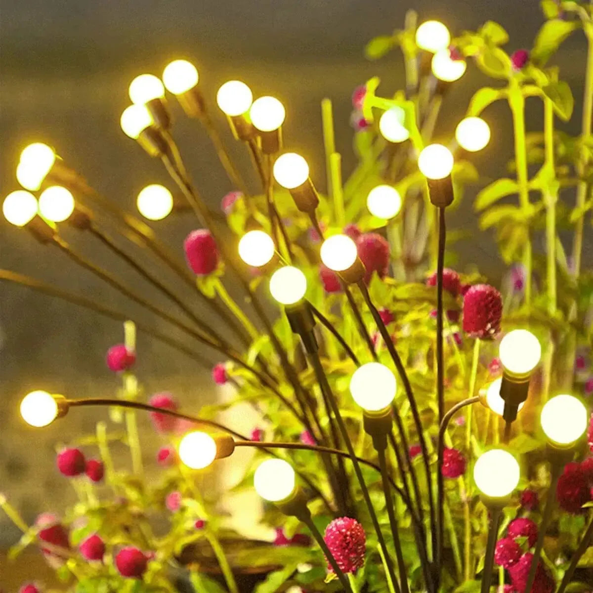 Solar Firefly Garden Light 10 LED | Waterproof Landscape Decoration | Outdoor Gardening