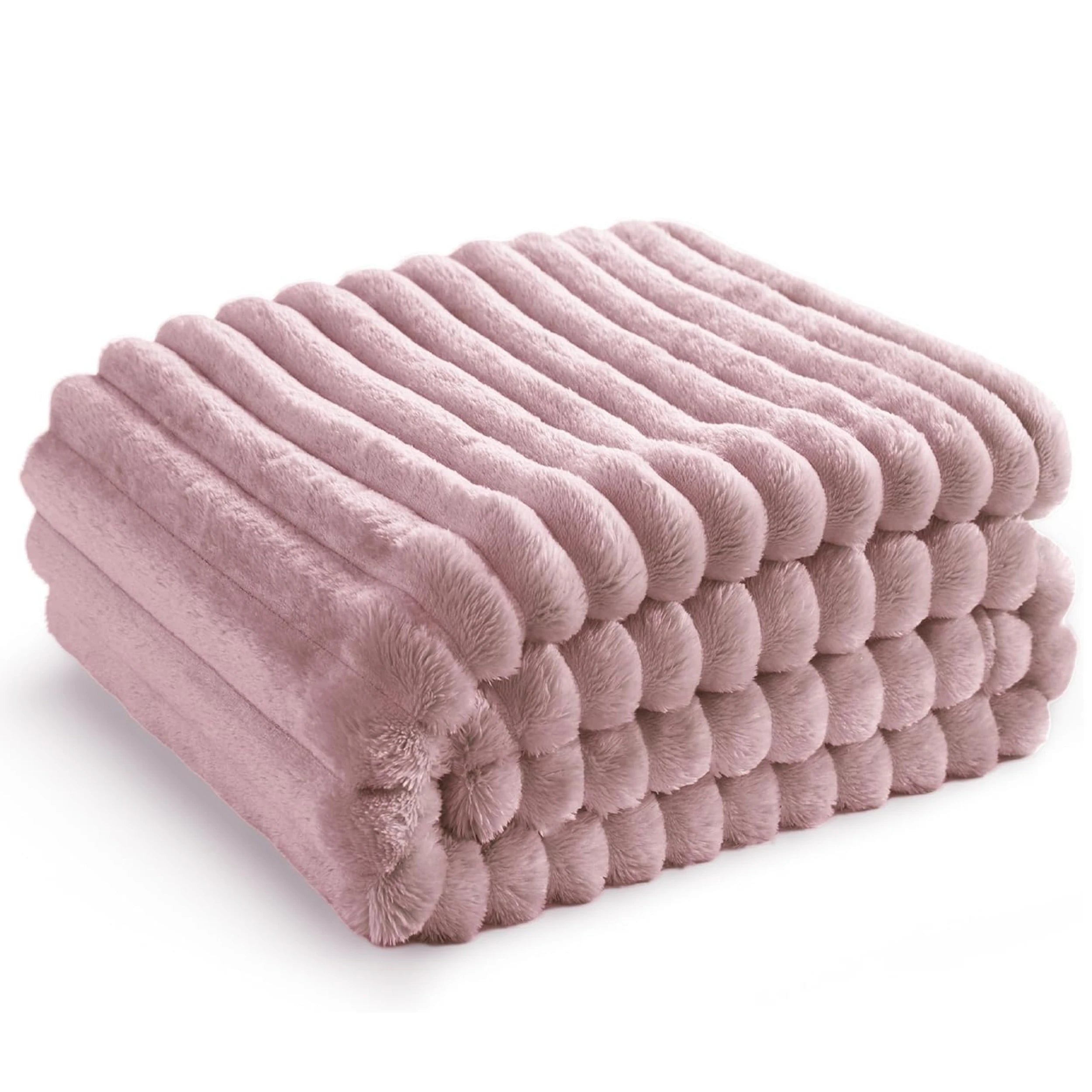 ROSEKIND Blankets 3 Size for Bed, 300GSM Soft & Warm Fleece Blanket, This stylish throw blanket for All Season