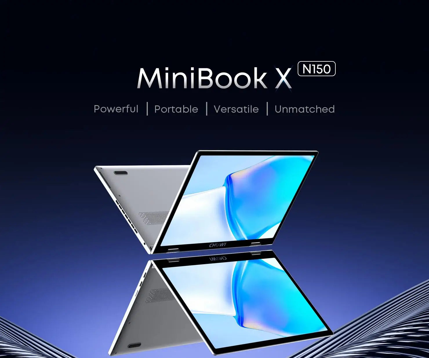 CHUWI MiniBook X Intel N150 2-in-1 Tablet Laptop 16GB LPDDR5 512G SSD 10.51'' 2K FHD WiFi6 BT5.2 Ultra-slim Touch Screen Laptop