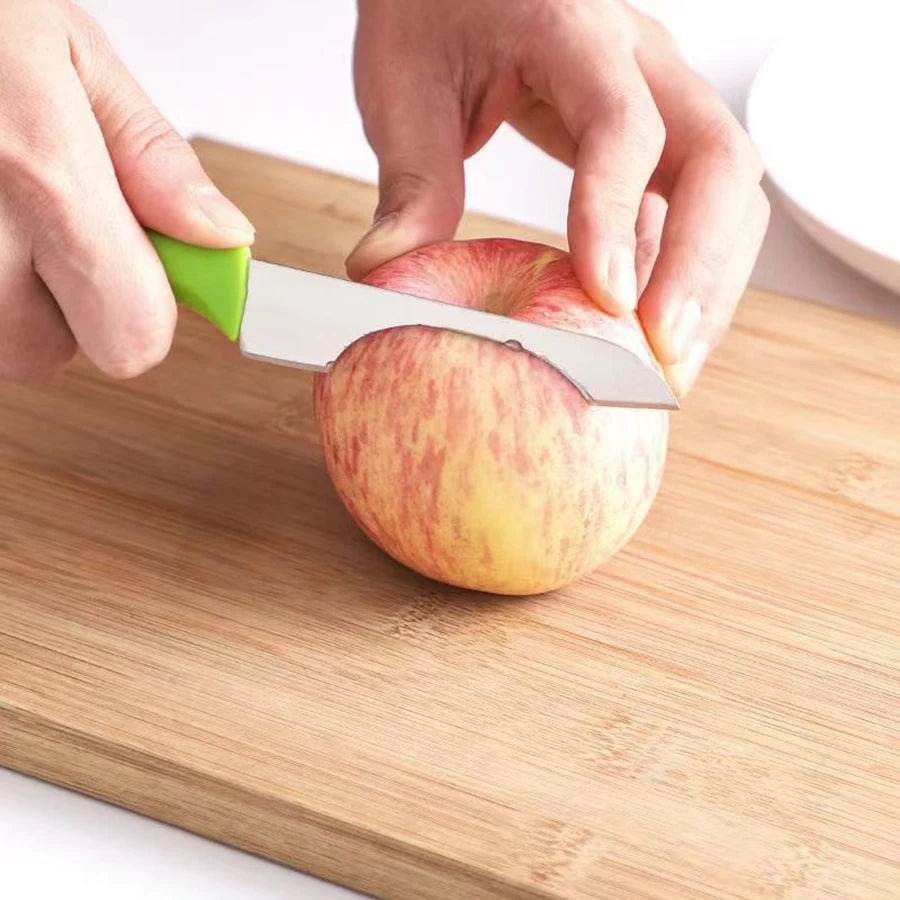 1PC Candy-colored portable fruit knife PP stainless steel thin sharp peeler peel knife kitchen household gadgets