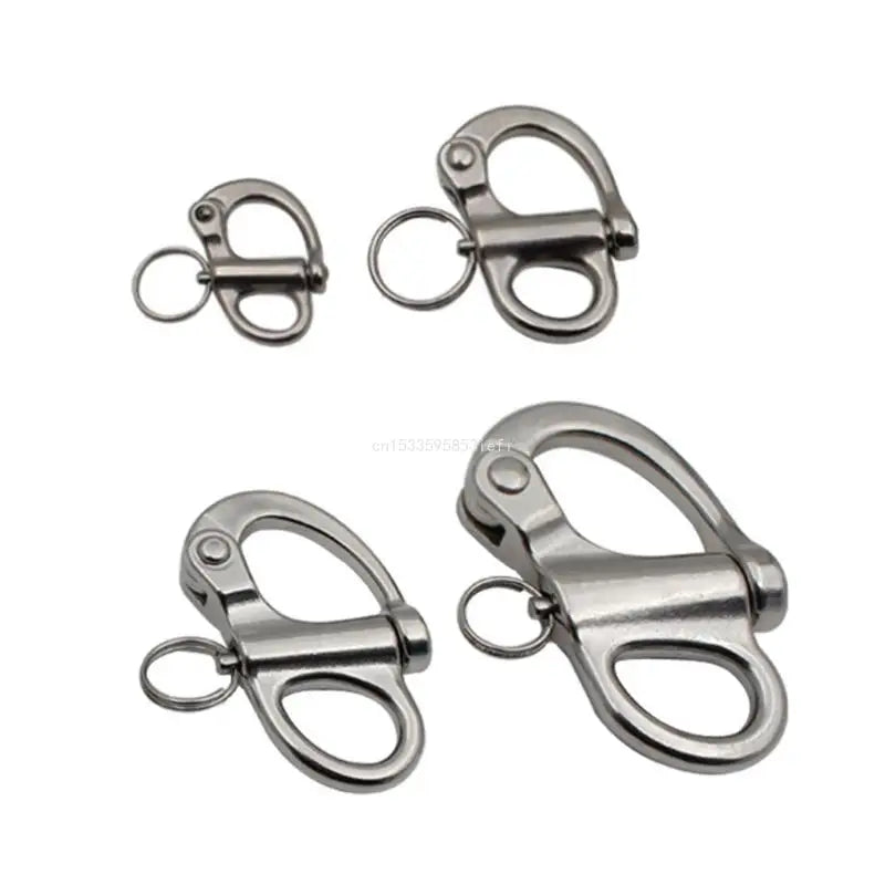 35/52/69/96mm Stainless Steel Quick Release Boats Chain Shackle Hook