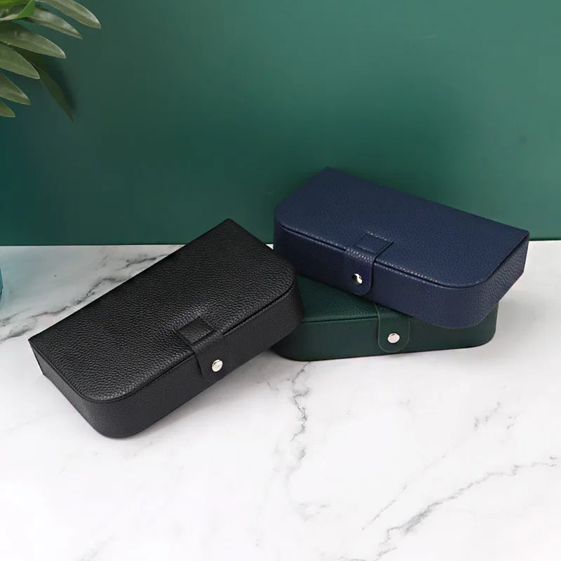 2024 Portable Jewelry Box Jewelry Organizer Display Travel Jewelry Case Boxes Button Leather Storage Chenille Jewelers Joyero