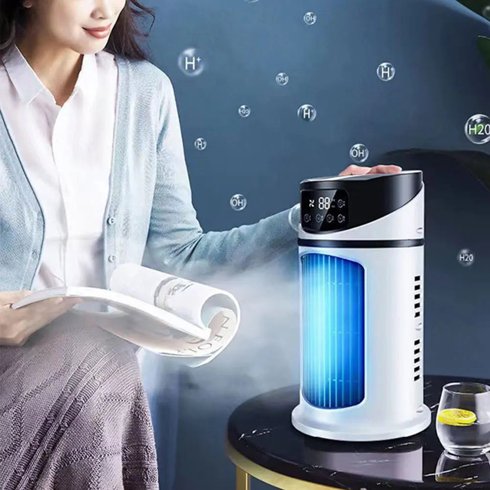Fan 6-Hour Timer Evaporative Air Cooler with Humidifier Air Cooling Fan for Home Office Bedroom Use