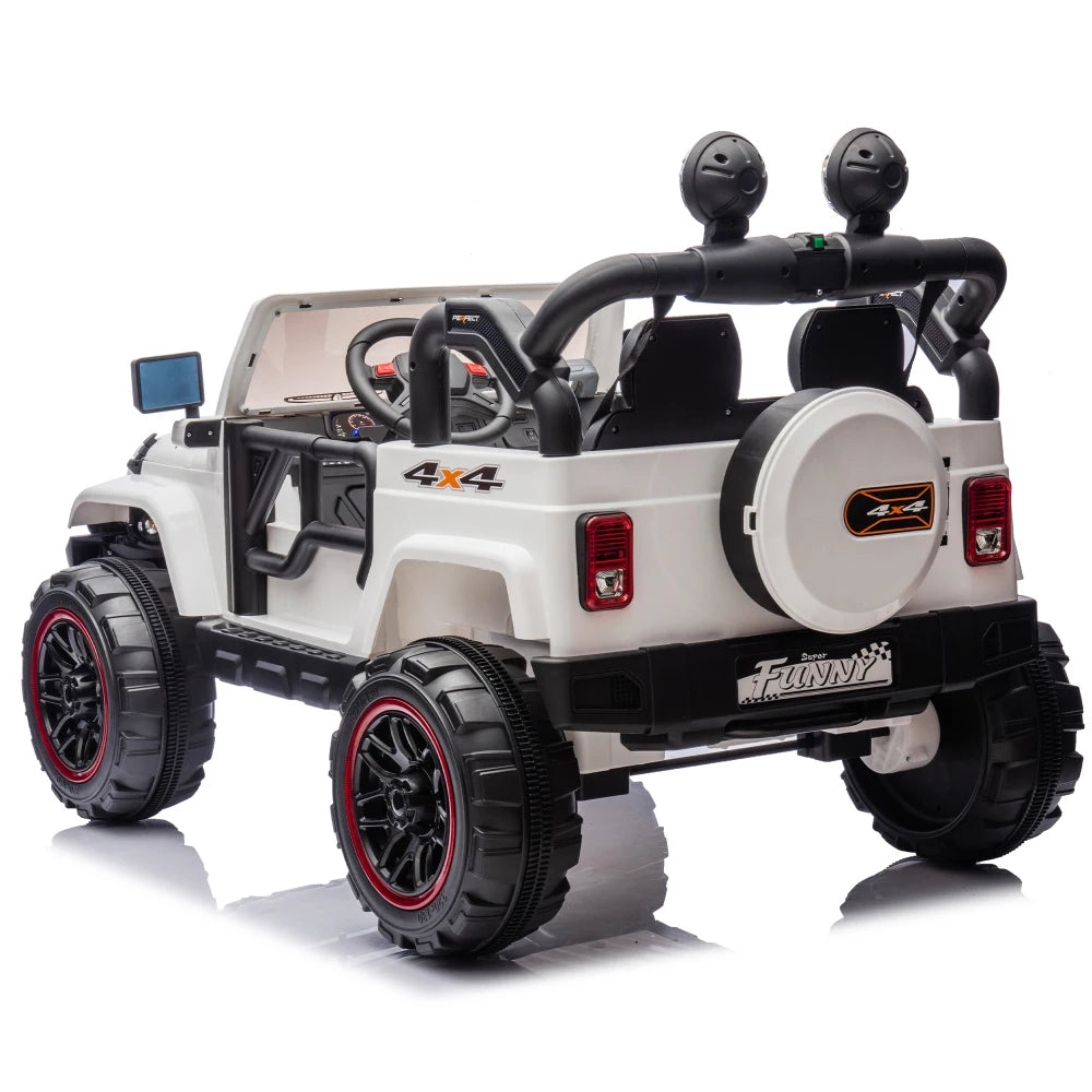 Carro Eléctrico 2 Asientos 24V para Niños | Control Padres | Bluetooth | 3-8 Años 🚗 - Firu Total Sales