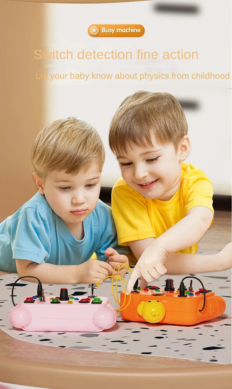 Tablero Sensorial Montessori para Bebés y Niños