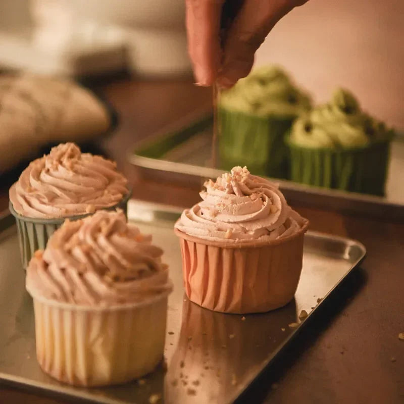 50pcs Cápsulas de Papel Grandes para Cupcakes y Muffins | Bodas y Fiestas 🍰