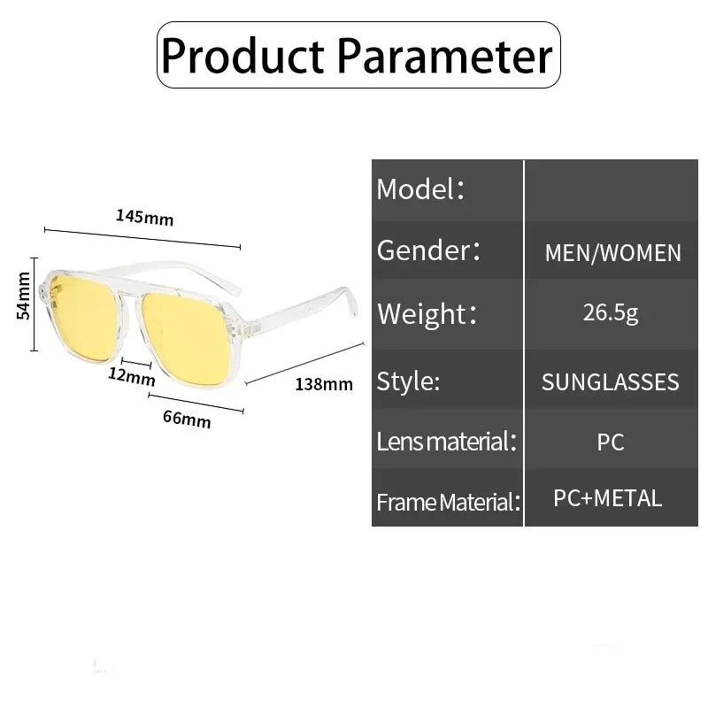 Men Oversized Frame Sunglasses Classic Big Frame Sport Eyeglasses 2024 Vintage Brand Design Shades UV400 Eyewear Trendy Glasses