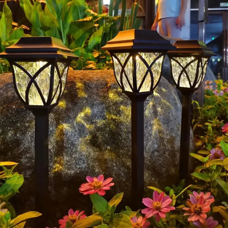 1-10 Pack Solar Yard Lights Bright Lawn Lights Outdoor Waterproof Led Solar Pathway Lights Landscape Path Lights