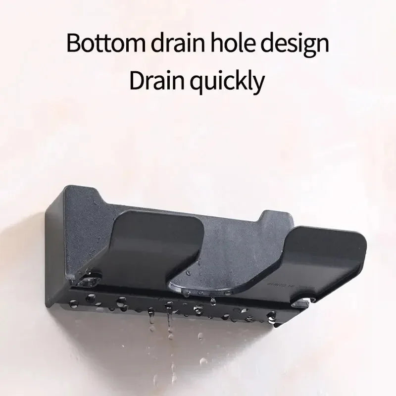 Hair Dryer Holder Wall Mount — Straightener Stand + Bathroom Organizer