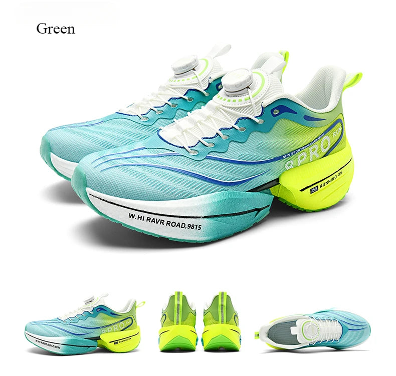 Tenis Running Maratón Placa de Carbono | Transpirable | Malla Ligera | Hombre y Mujer | Antideslizante