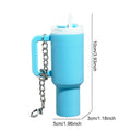 Mini Cup Keychain Lip Balm Keychain Cute Tumbler Key Ring Chapstick Holder Keychain Handbag Charms Key Ring for School Bag