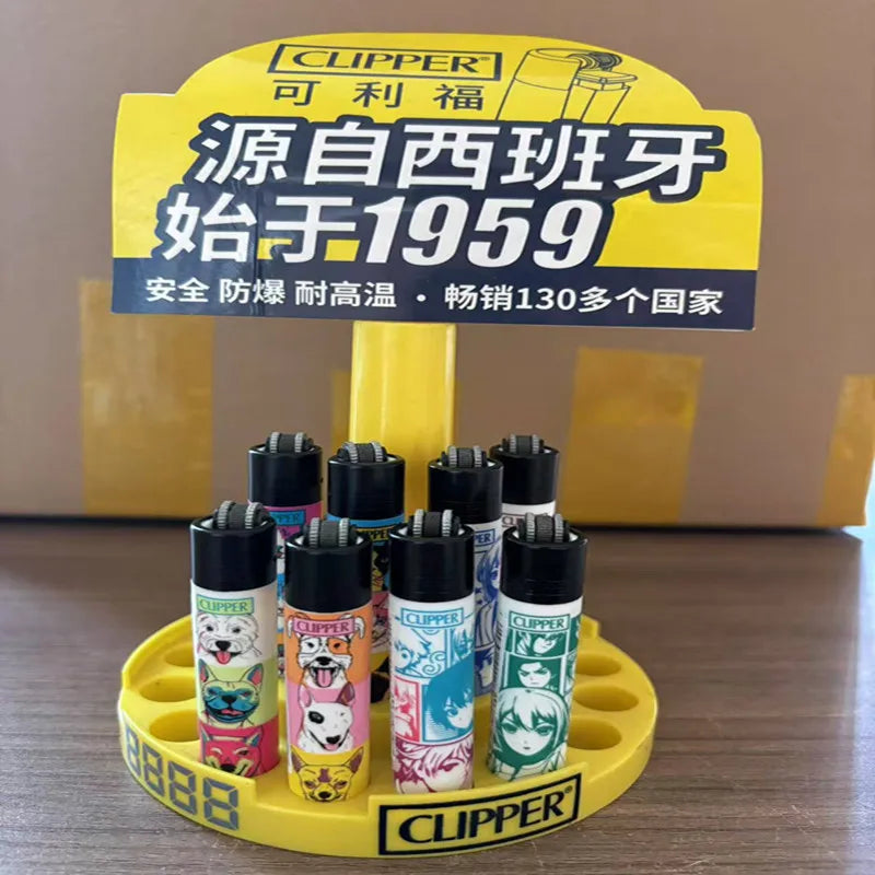 CLIPPER Lighter Retro Grinding Wheel Open Flame Lighter New Inflatable Lighter Cigarette Accessories Men's Small Gifts