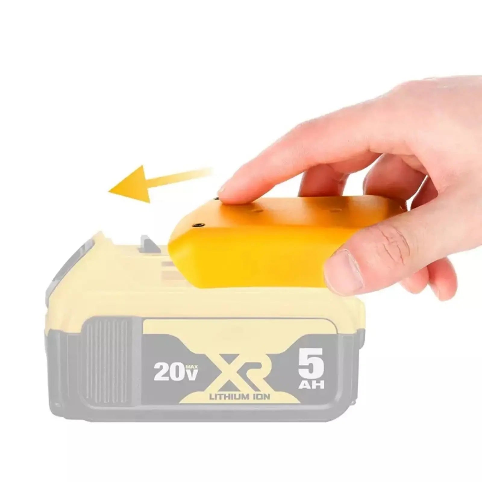 1Pc Power Connector Battery Adapter For DeWalt DCB184  DCCB204 18V/20V Max Battery Battery DIY Power Wheel Adapter Dock Holder