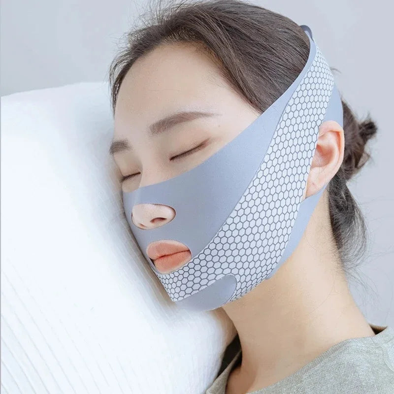 Banda Reductora Facial V-Shape | Reductor Doble Mentón | Lifting y Adelgazamiento | Cómoda para Dormir - Firu Total Sales