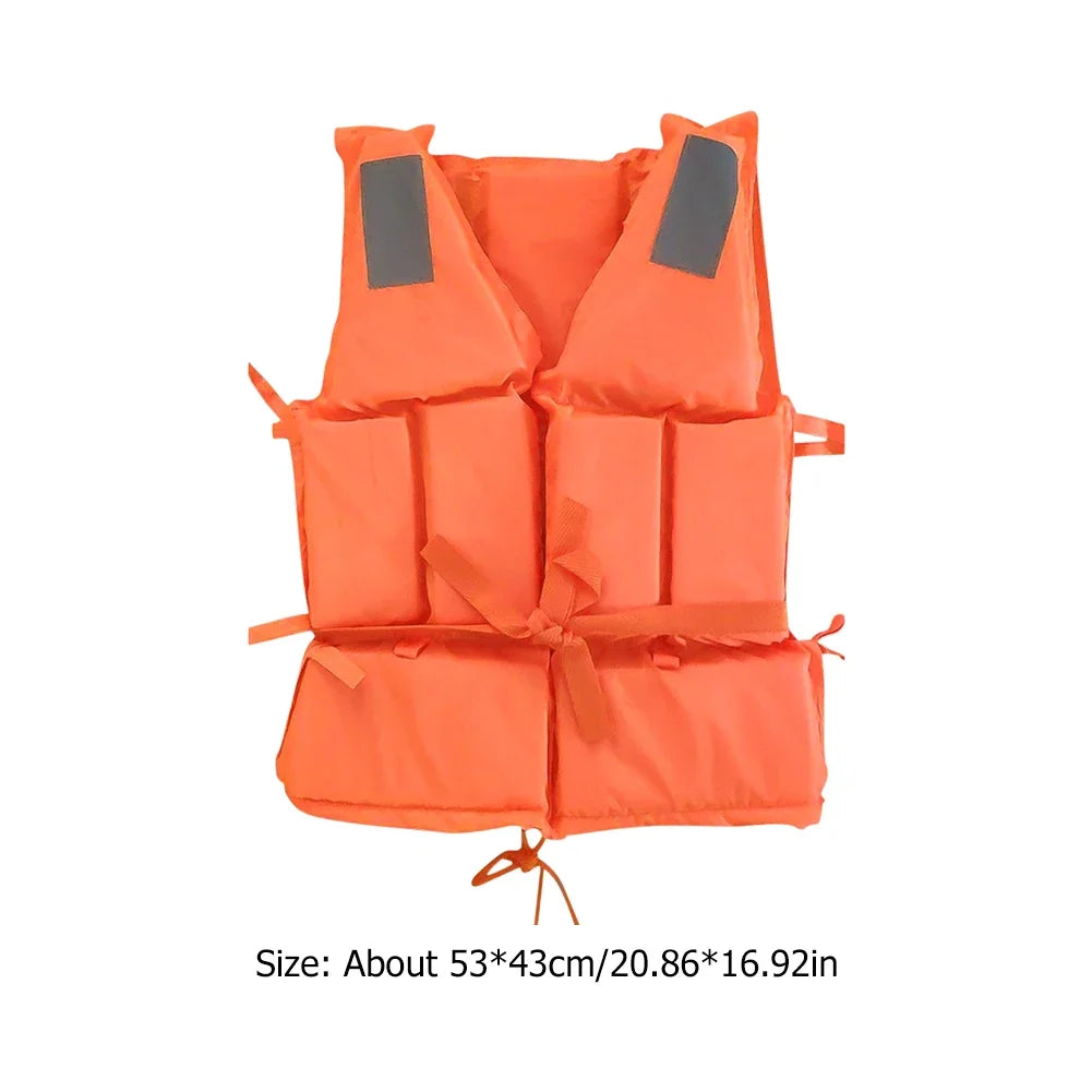 Safety Life Vest Swimming Jacket With Whistle Drifting Swimming Buoyancy Jacket Water Sports Survival Vest For Adults Swimming
