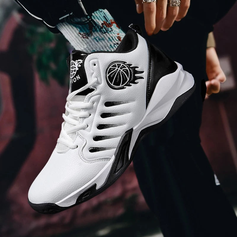 Men's Basketball Shoes – Breathable, Non-Slip, Waterproof Sneakers
