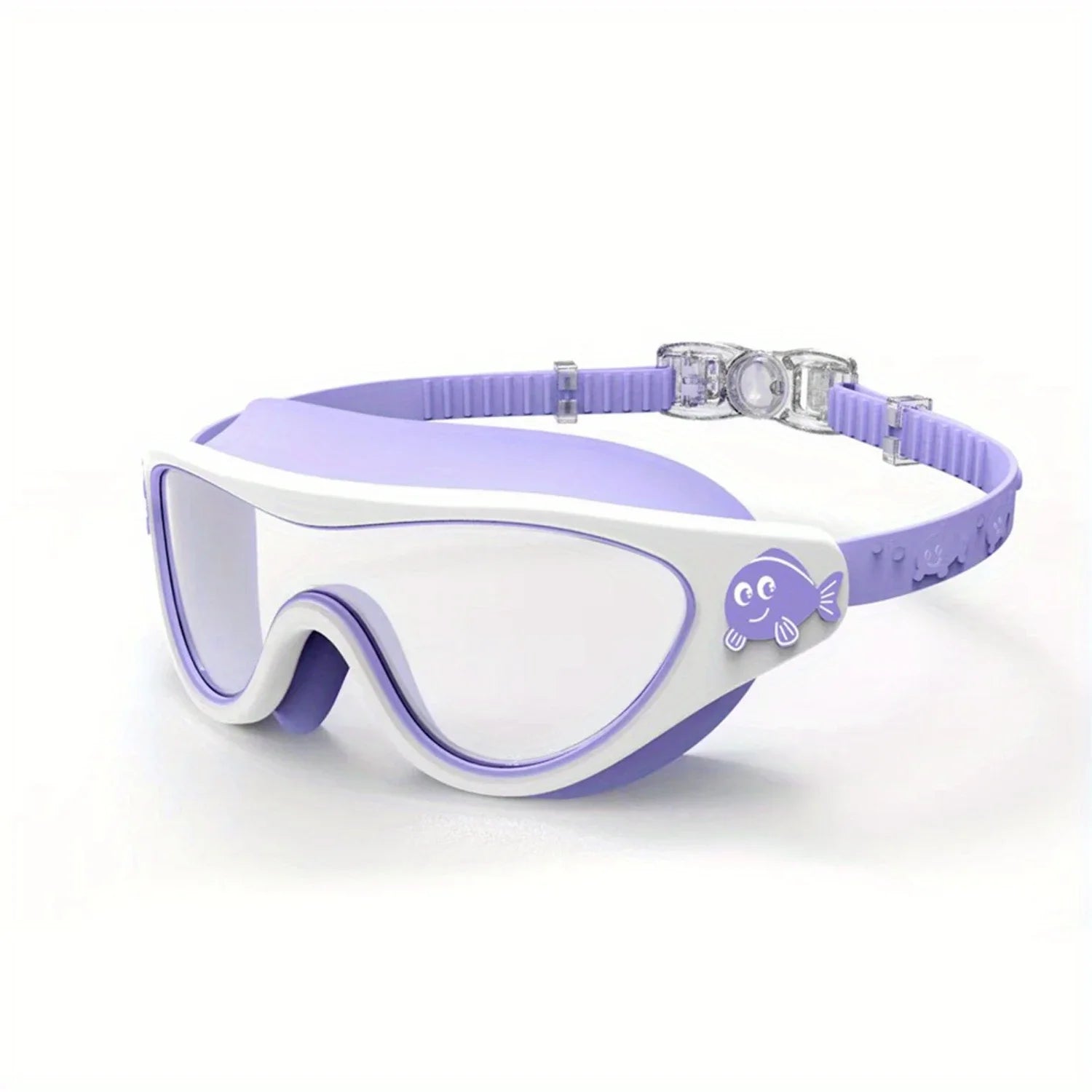 1pc Adorable  Print  Swim Goggles - Fog-Free, Leakproof, Large Frame for Wide-Angle Vision - Perfect Swimming Accessory for Chil