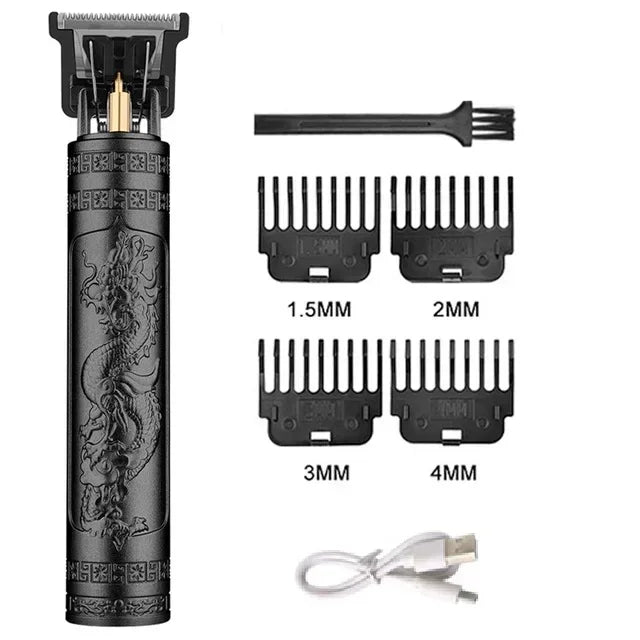 Cordless Electric Hair Cutting Machine Vintage Hair Clipper Portable Shaver Barber USB Fast Charging Hair Trimmer For Hairdresse - Firu Total Sales
