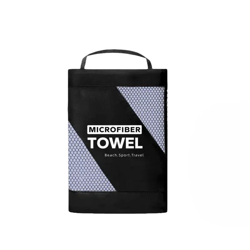 Toalla de Microfibra Premium 6 Tamaños con Bolsa - Playa, Gym, Yoga y Camping