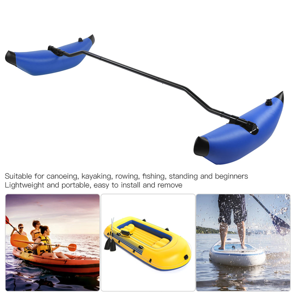 US Kayak Outrigger Kit Kayak Stabilizer Inflatable Kayak Stabilizer PVC Canoe Outrigger Kit Floating Balancing Boat Accessory
