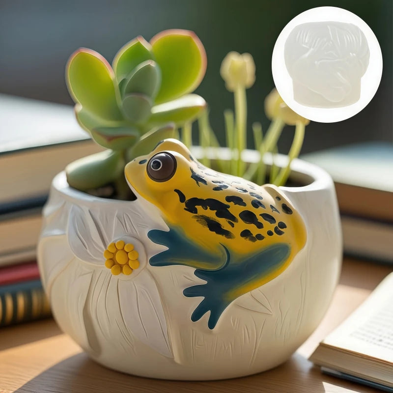 Molde de Silicona Mono Sonriente para Florero y Porta Pinceles | Resina y Yeso 🐒
