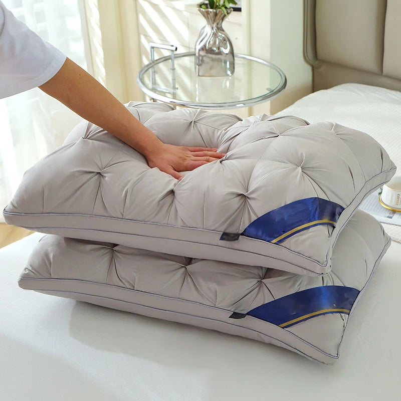 2PS Pillow Set, Soft Support Pillows for Beds, Double Set, Hotel Series Standard, Suitable for Back, Stomach or Side Sleepers